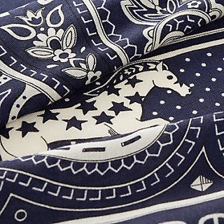 Cheval de Coeur Bandana shawl 140 - Brown | Hermès Singapore